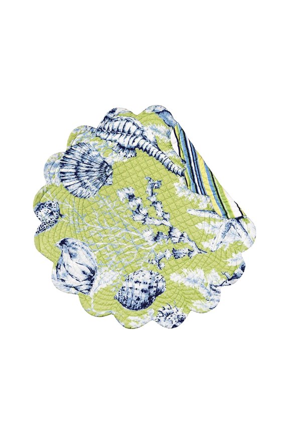 Fenwick Isle Green Round Placemat