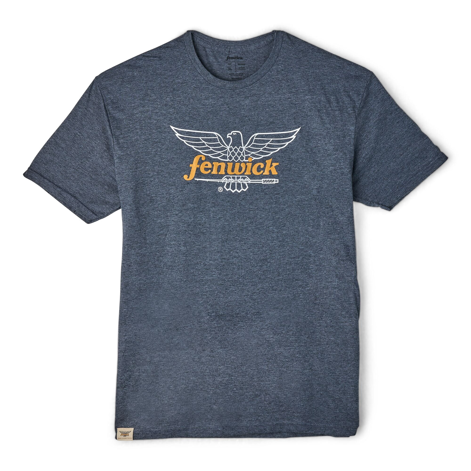 Fenwick Logo Short Sleeve T-Shirt, Heather Grey, Size M