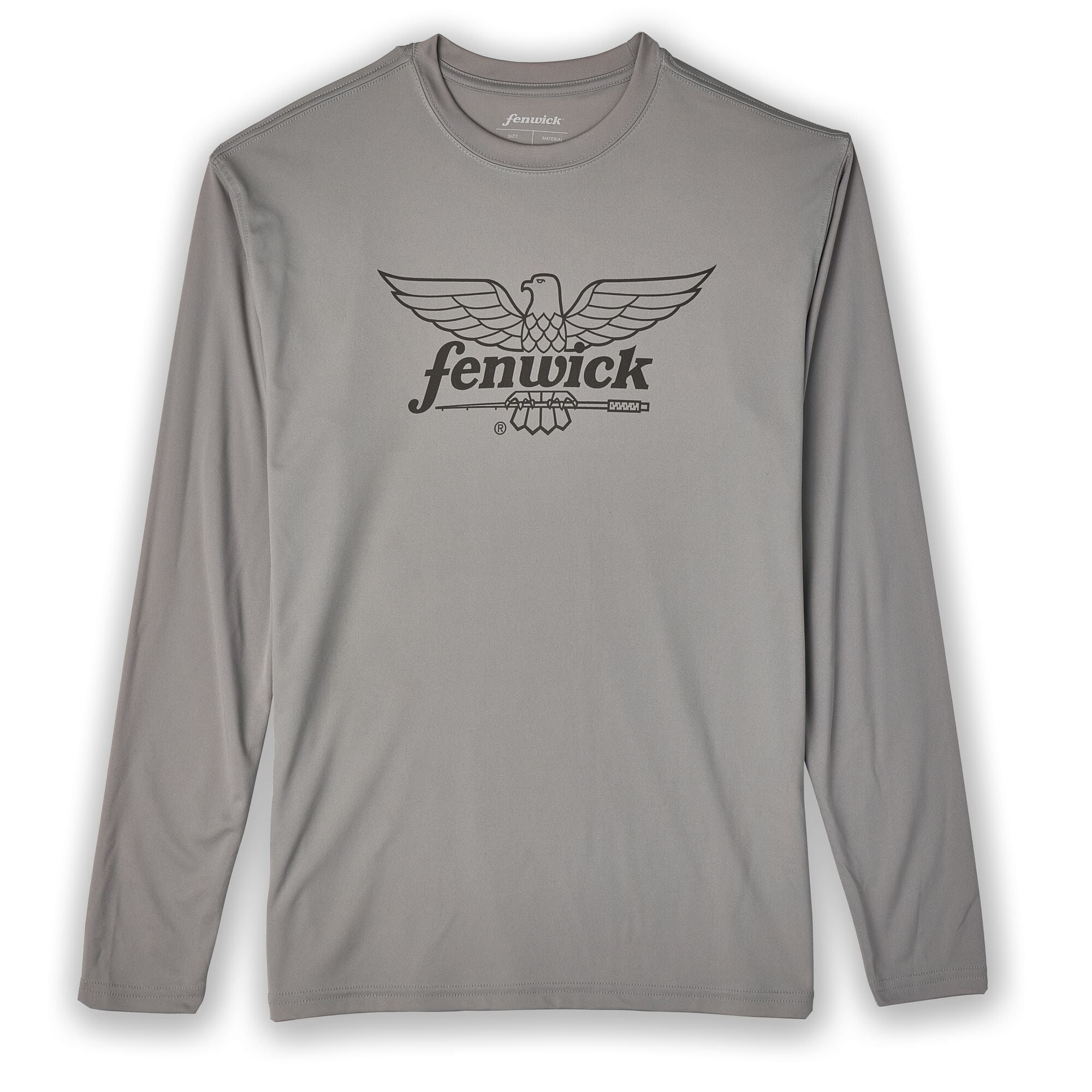 Fenwick Performance Long Sleeve Sun Shirt, Silver Strand, Size M