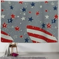 thumbnail image 1 of Fenyluxe 4th of July Tapestry Wall Hanging American Flag Tapestries Aesthetic Star Grey Patriotic Tapestry for Independence Day College Dorm Holiday Wall Decor Decorative Backdrop Painting, 1 of 6