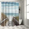 thumbnail image 1 of Fenyluxe Beach Grass Pretty Shower Curtain Bathroom Decor 100％ Polyester Washable Shower Curtain with Hooks 69x72, 1 of 7