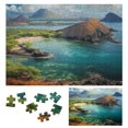Fenyluxe Beach Mountain Water Wooden Jigsaw Puzzle for Adults