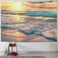 thumbnail image 1 of Fenyluxe  Beach Sunrise Wave Tropical Coastal Ocean Scene Beachy Tapestry Wall Hanging Sunset Hawaiian Wall Decor Summer Sea Seaside Seashore Skyline for Bedroom Dorm Living Room 60x50inch, 1 of 6