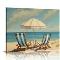 thumbnail image 1 of Fenyluxe Beach Theme Canvas Wall Art Decor for Home - Ready To Hang Room Home Art Decor Print On Canvas 16x12in, 1 of 6