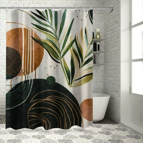 Fenyluxe Beautiful Shower Curtain for Your Bathroom - A Stylish Modern Mid Century Curtain That Fits Perfect to Every Bath Decor - Ideal to Brighten Up Your Bohemian Bathroom at Home 36x72