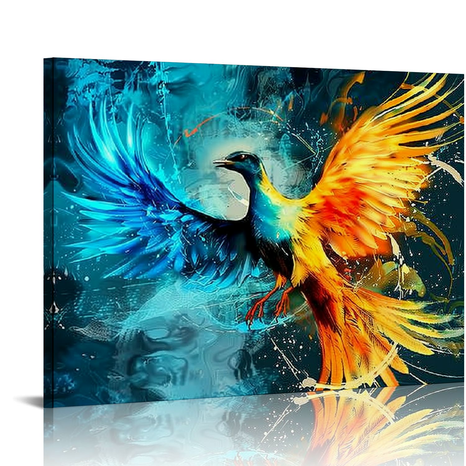 Fenyluxe Birds Canvas Wall Decor for Bathroom Home Art Decor Ready To ...