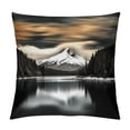 thumbnail image 1 of Fenyluxe Black and White Lake Range Pillow Covers for Couch Sofa Indoor Outdoor Decorative Pillow Case Aesthetic Decor 1PC 24x24in, 1 of 5