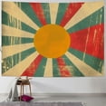thumbnail image 1 of Fenyluxe  Boho Sun Tapestry Vintage Rainbow Sunrise Sunset Bohemian Aesthetic Minimalist Tapestries Wall Hanging For Room  50x40inch, 1 of 6