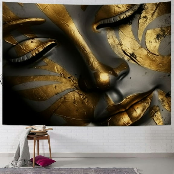 Fenyluxe Buddha Tapestry Wall Hanging Buddhist Statue Tapestries Meditation Mandala Wall Decor Zen Art Indian Tapestry Room Home Livingroom Bedroom Dorm Decor ations 50x40inch
