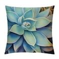 thumbnail image 1 of Fenyluxe Cactus Pillow Covers Decorative Throw Pillow Cover Cacti Succulent Cactus Flower Pillow Case Square Tropical Cushion Cover for Home Sofa/Bench/Couch 18x18in, 1 of 5