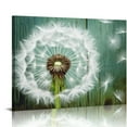 thumbnail image 1 of Fenyluxe Canvas Prints Dandelion Wall Art Decor for Bathroom Ready To Hang Room Home Art Decor 16x12in, 1 of 6