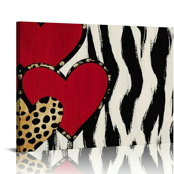 Fenyluxe Canvas Prints Wall Art Zebra Cheetah Print Home Decor 16x12in