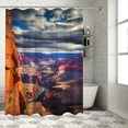 thumbnail image 1 of Fenyluxe Canyon Quick-Drying Bathroom Shower Curtain Set with Hooks, 100% Polyester Fiber, Abstract Patterns, Various Sizes 60x72, 1 of 7