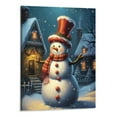 thumbnail image 1 of Fenyluxe Christmas Snowman Poster Art Print, Holiday Decorations and Cheer, Joyful Christmas Wall Art, Winter Holidays Whimsical Gift Print Decor (Christmas Snowman 16x20 Inch), 1 of 3