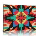 thumbnail image 1 of Fenyluxe Colorful Geometric Shapes Canvas Print Wall Decor Ready To Hang - Ideal for Home, Living Room, Office, and More 16x12in, 1 of 6