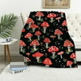 thumbnail image 1 of Fenyluxe Cozy Mushroom Throw Blankets for Kids Fuzzy Flannel Mushroom Decor Cute Fluffy Soft Warm Blanket for Winter Sofa 60x80in, 1 of 6