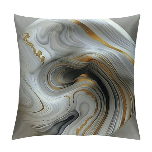 Fenyluxe Decorative Pillow Covers Marble Texture Throw Pillow Covers Living Room Decor Square Cushion Covers for Modern Styles Abstract Home Bedroom Couch Chair Sofa Pillow Cases 12x12in