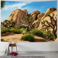 thumbnail image 1 of Fenyluxe  Desert Tapestry Joshua Tree Landscape National Park Odd Trees Tapestry Mountains Blue Sky Natural Scenery Tapestries Wall Hanging for Bedroom Living Room Dorm Home Décor  40x60inch, 1 of 6