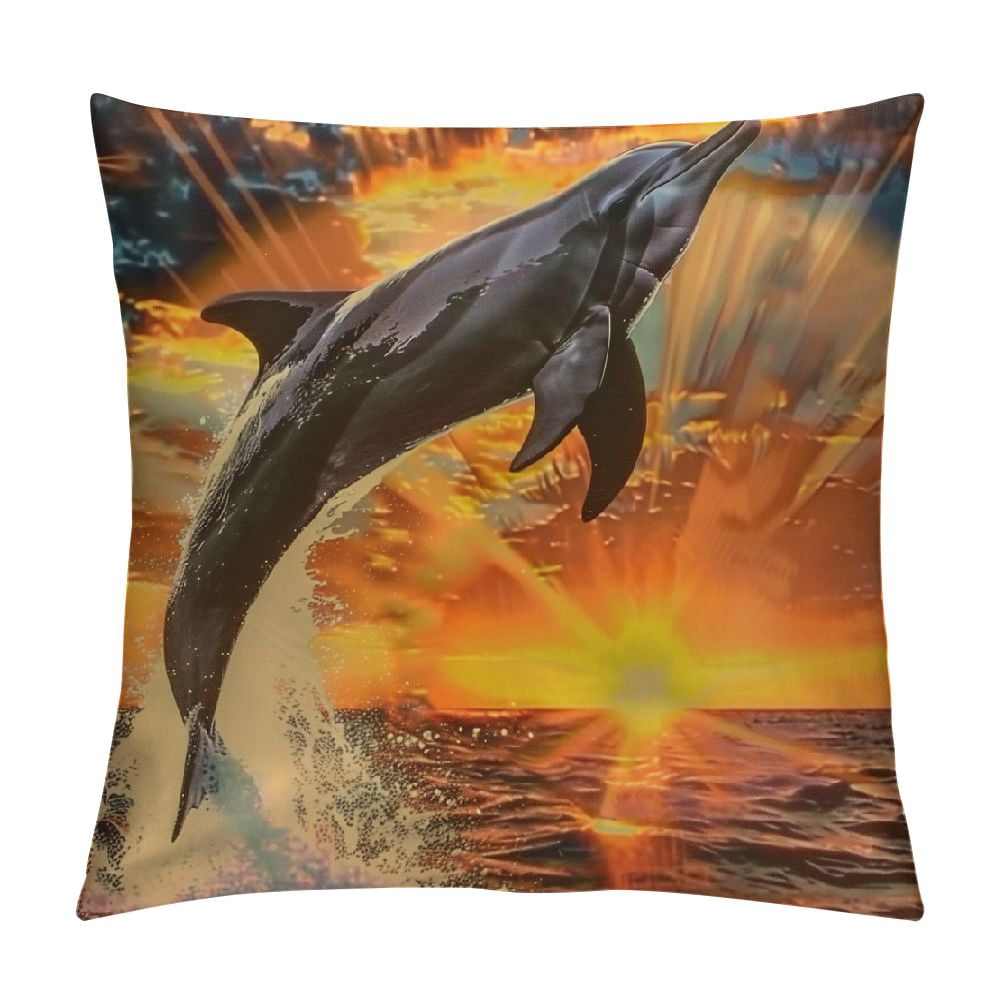 Ocean Dolphin Quilted Sofa Cover NCU0NTD1394