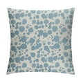 Fenyluxe Dusty Blue Cream Pillow Covers Boho Design Polka Dot Throw