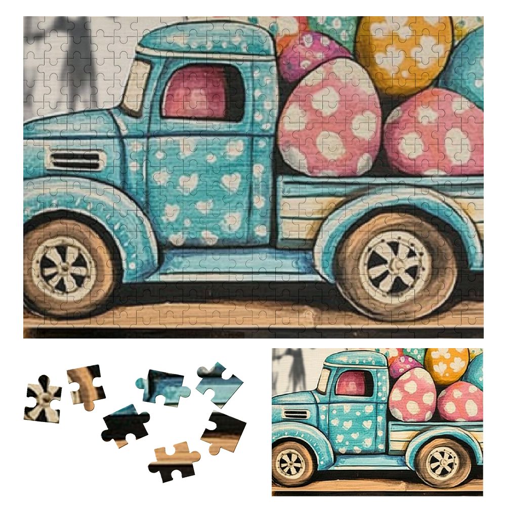 Fenyluxe Eggs Wooden Jigsaw Puzzle for Adults Challenging Difficult