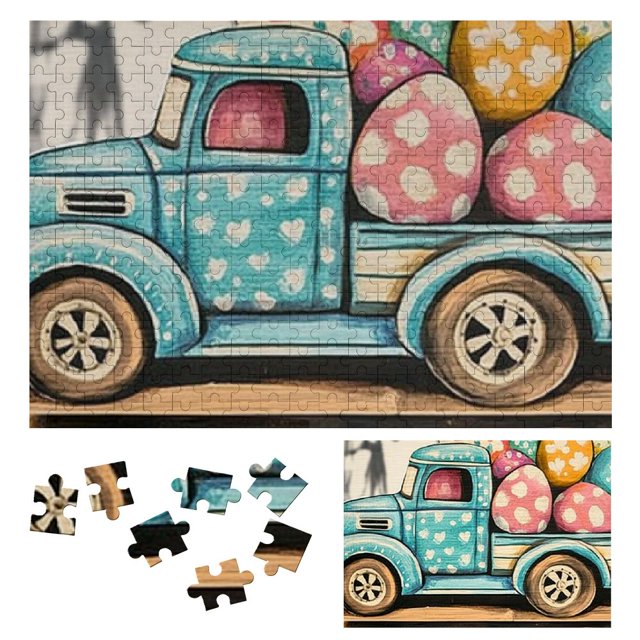 Fenyluxe Eggs Wooden Jigsaw Puzzle for Adults Challenging Difficult