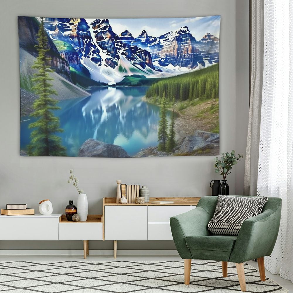 Fenyluxe Extra Large Aesthetic Forest Tapestry Wall Hangings Nature