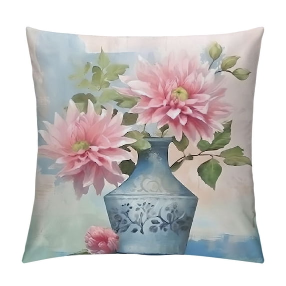 Fenyluxe Fall Decor Plants and Flowers Pillow Covers for Couch Sofa Indoor Outdoor - High Quality 1PC 24x24in