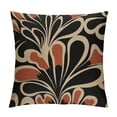 thumbnail image 1 of Fenyluxe Floral Pillow Covers, Botanical Neutral Plant Decorative Throw Pillow Cover, Abstract Bohemian Flower Plant for Sofa Bed Girls Room Home Decor Pillowcase 24x24in, 1 of 5