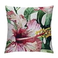 thumbnail image 1 of Fenyluxe Flower Throw Pillow Covers Tropical Leaves Home Decorative Rectangular/Waist Cushion Cover for Patio Sofa Couch Housewarming Gifts 24x24in, 1 of 5
