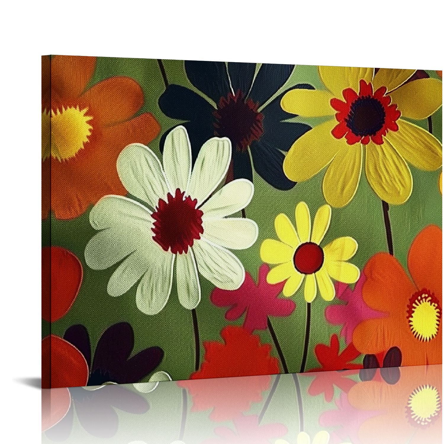 Fenyluxe Flowers Canvas Print Wall Decor Ready To Hang Home Art Decor ...