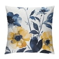 thumbnail image 1 of Fenyluxe Flowers Leaves Annabel Kidston Modern Farmhouse Rustic Decorative Couch Pillow Cases with Zipper Home Decor Aesthetic Decor Pillow Covers 1PC 12x12in, 1 of 5