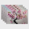 thumbnail image 1 of Fenyluxe Flowers Linen Table Mat Set of 4 for Dining, Kitchen, Restaurants, Hotels - Heat Resistant and Easy to Clean - Elegant Home Decor 18x12in, 1 of 8