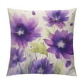 Fenyluxe Flowers Purple Watercolor Throw Pillow Covers HighQuality for