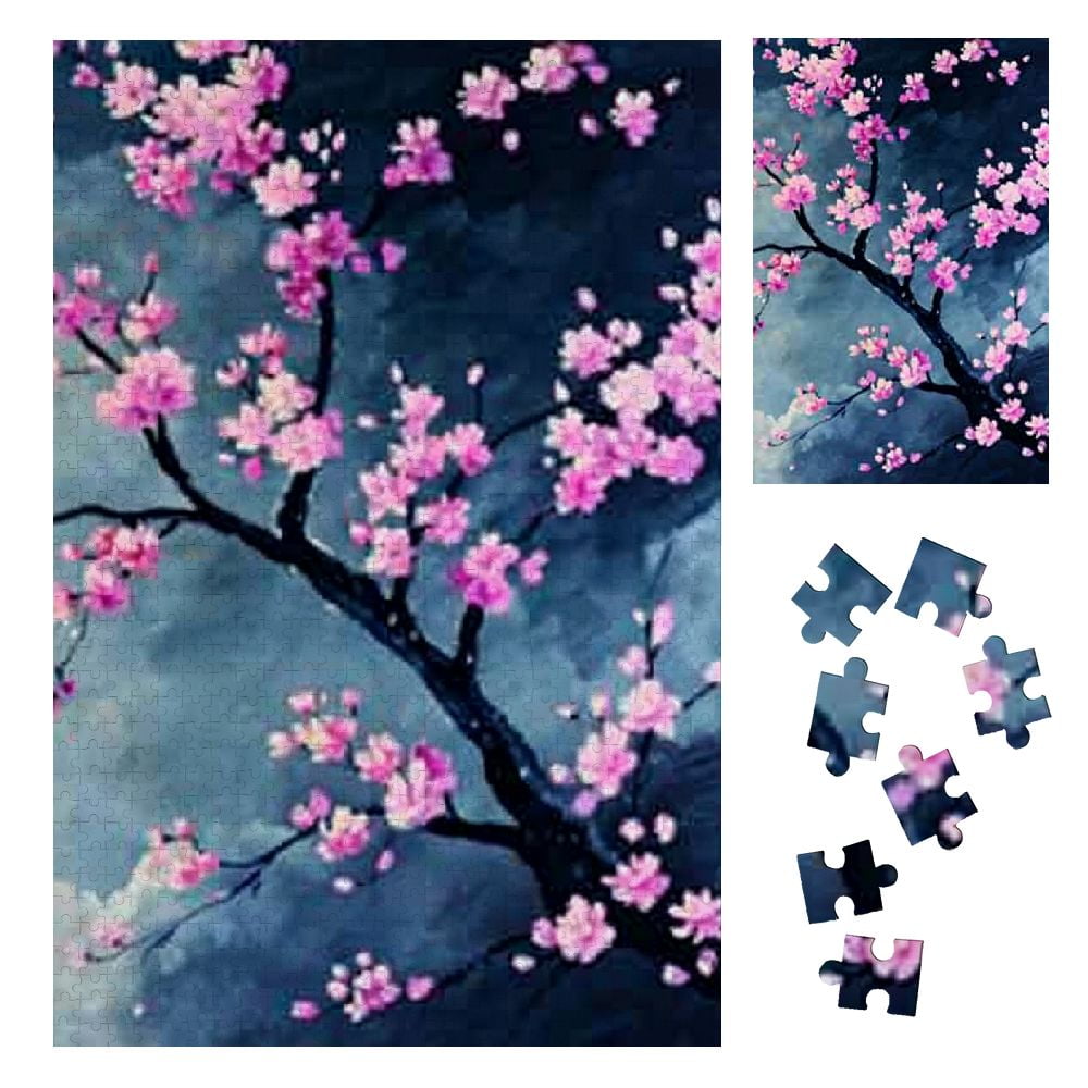 Fenyluxe Flowers Wooden Jigsaw Puzzle Family Birthday Wedding Gift for