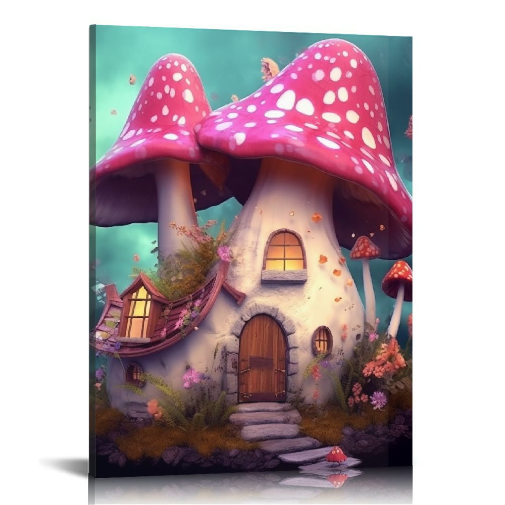 Fenyluxe Framed Fantasy Fairy Tales Wall Art Nature Botanical with