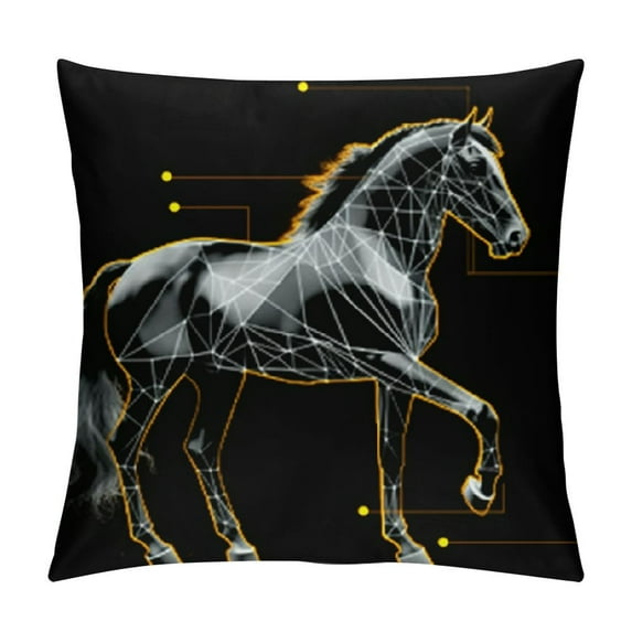 Fenyluxe Golden Ratio Illustration Pillow Covers for Couch Sofa Indoor Outdoor Pillow Case Printed on Both Sides Year-Round Applicable Pillowcase 1PC 22x22in