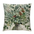 thumbnail image 1 of Fenyluxe  Home Sweet Home Eucalyptus Leaves Green Throw Pillow Covers, Spring Summer Seasonal Decorations for Home 20x20in, 1 of 5