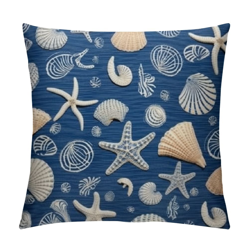 Curated visual reference: Visual Reference: Fenyluxe Hopyeer Nautical Coastal Outdoor Throw Pillows Cover Ocean