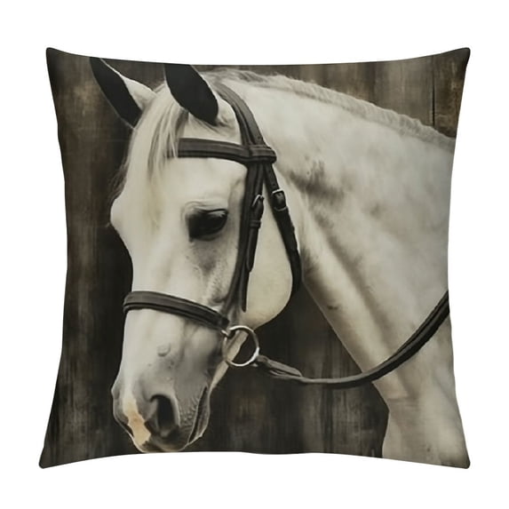 Fenyluxe Horse Pillow Covers for Couch Sofa Indoor Outdoor - Soft and Durable - 1PC 12x12in