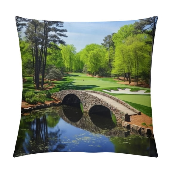 Fenyluxe Impressionist Painting Pillow Covers Short Plush Indoor Outdoor Throw Pillow Cover 1PC 24x24in