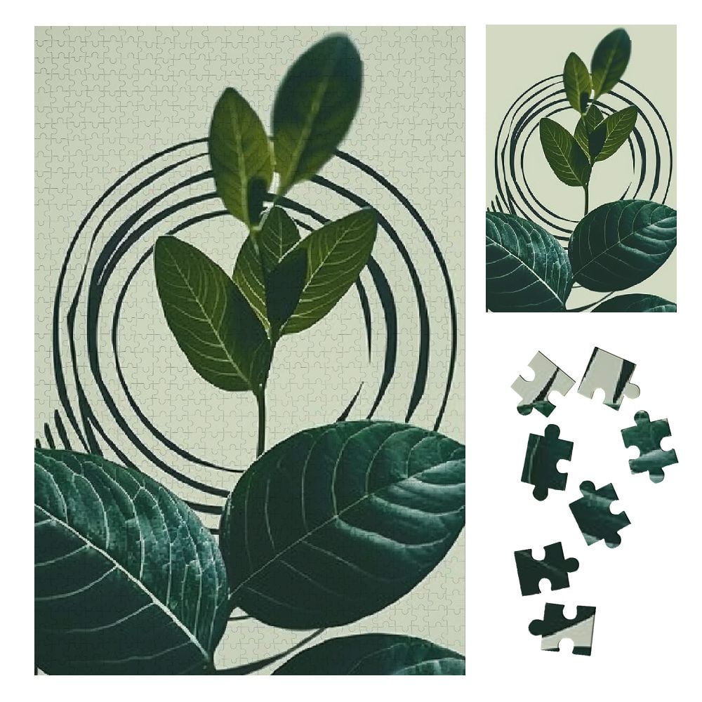 Fenyluxe Leaves Wooden Jigsaw Puzzles for Adults Challenging Difficult