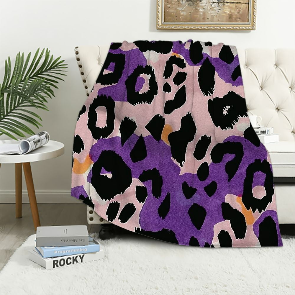 Fenyluxe Leopard Print Blanket Africa Cheetah Print Throw Blanket