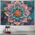 thumbnail image 1 of Fenyluxe Mandala Lotus and Outer Space Tapestry Bohemian Hippie Mandala Tapestry Psychedelic Aesthetic Flower Wall Tapestry Galaxy Space Tapestry Wall Hanging for Home Decor  40x30inch, 1 of 6