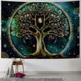 thumbnail image 1 of Fenyluxe Moon Phase Tree of Life Tapestry Nature Flower Plant Butterfly Tapestries Boho Mandala Spiritual Tapestry Aesthetic Wall Hanging for Home Decor Bedroom Living Room Dorm Decor 60x50inch, 1 of 6