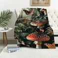 thumbnail image 1 of Fenyluxe Mushrooms Butterflies Forest Throw Blankets for Sofa Couch Cottagecore Room Decor All Seasons Soft Plush Blanket Exquisite Gifts 60x80in, 1 of 6