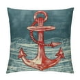 thumbnail image 1 of Fenyluxe  Navy Blue Nautical Throw Pillow Covers Coastal Anchor Rudder Beach Outdoor Throw Pillows Decorative Cushion Covers for Couch Bed Sofa Pillowcases, 1 of 5