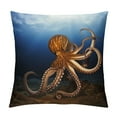 thumbnail image 1 of Fenyluxe Octopus Pillow Covers Short Plush Indoor Outdoor Pillow Case 1PC 22x22in, 1 of 5