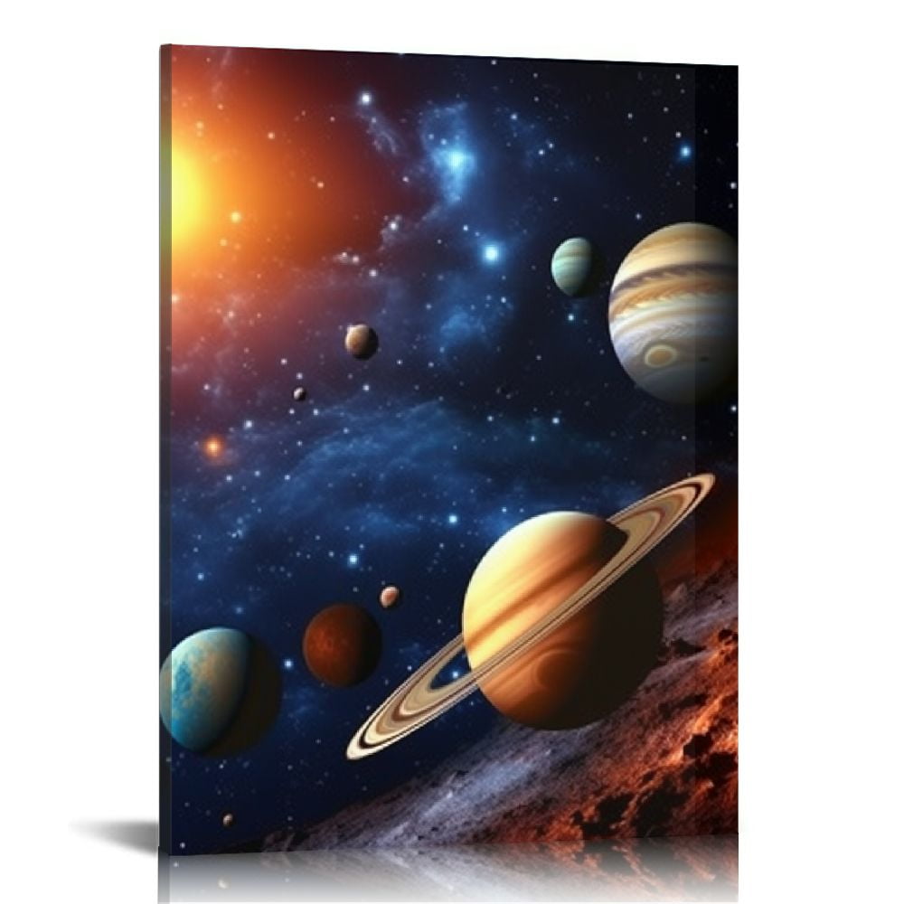 Fenyluxe Outer Space Canvas Wall Art Prints Artwork Abstract