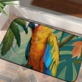 thumbnail image 1 of Fenyluxe Parrot Tropical Leaves Square Door Mat Non-Slip Indoor Outdoor Rug for Home Entrance - Recycled Rubber Backing - UV Resistant - Stain Resistant - All Season Use 19.68*39.37 in, 1 of 6